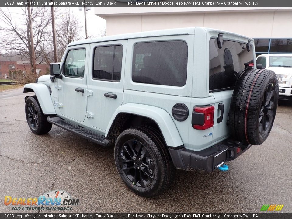2023 Jeep Wrangler Unlimited Sahara 4XE Hybrid Earl / Black Photo #3