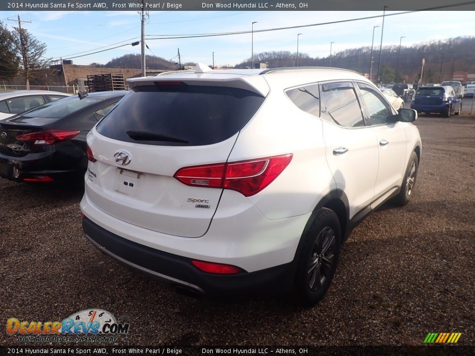 2014 Hyundai Santa Fe Sport AWD Frost White Pearl / Beige Photo #10
