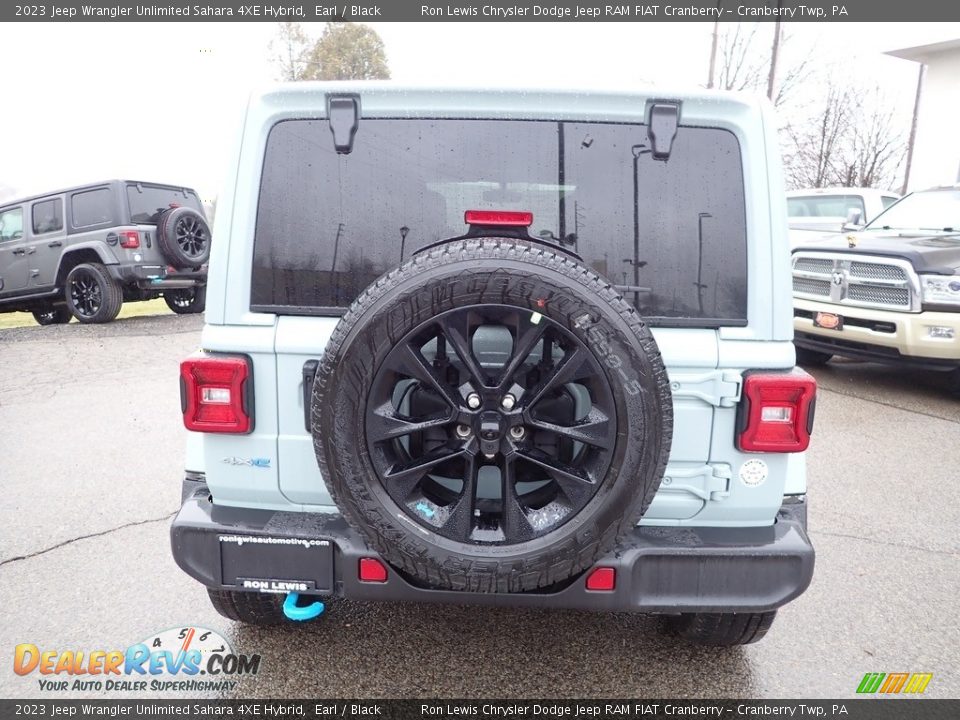 2023 Jeep Wrangler Unlimited Sahara 4XE Hybrid Earl / Black Photo #4