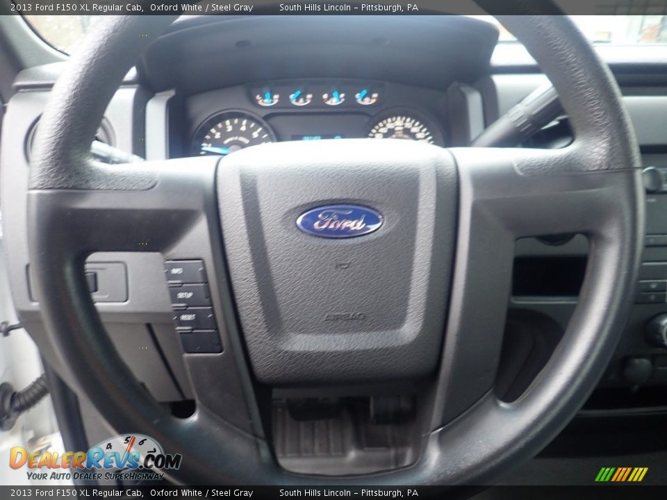 2013 Ford F150 XL Regular Cab Oxford White / Steel Gray Photo #20