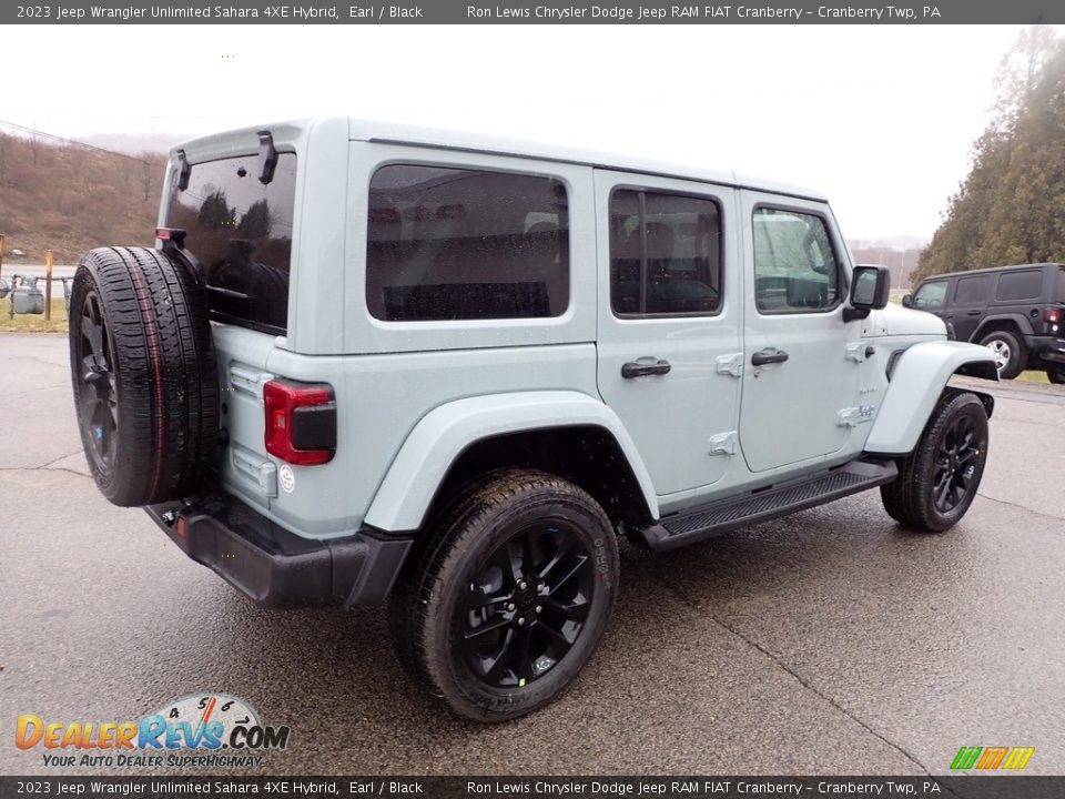 2023 Jeep Wrangler Unlimited Sahara 4XE Hybrid Earl / Black Photo #5