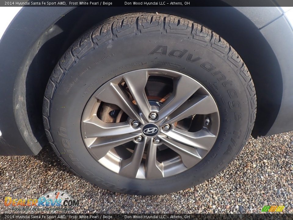 2014 Hyundai Santa Fe Sport AWD Frost White Pearl / Beige Photo #13