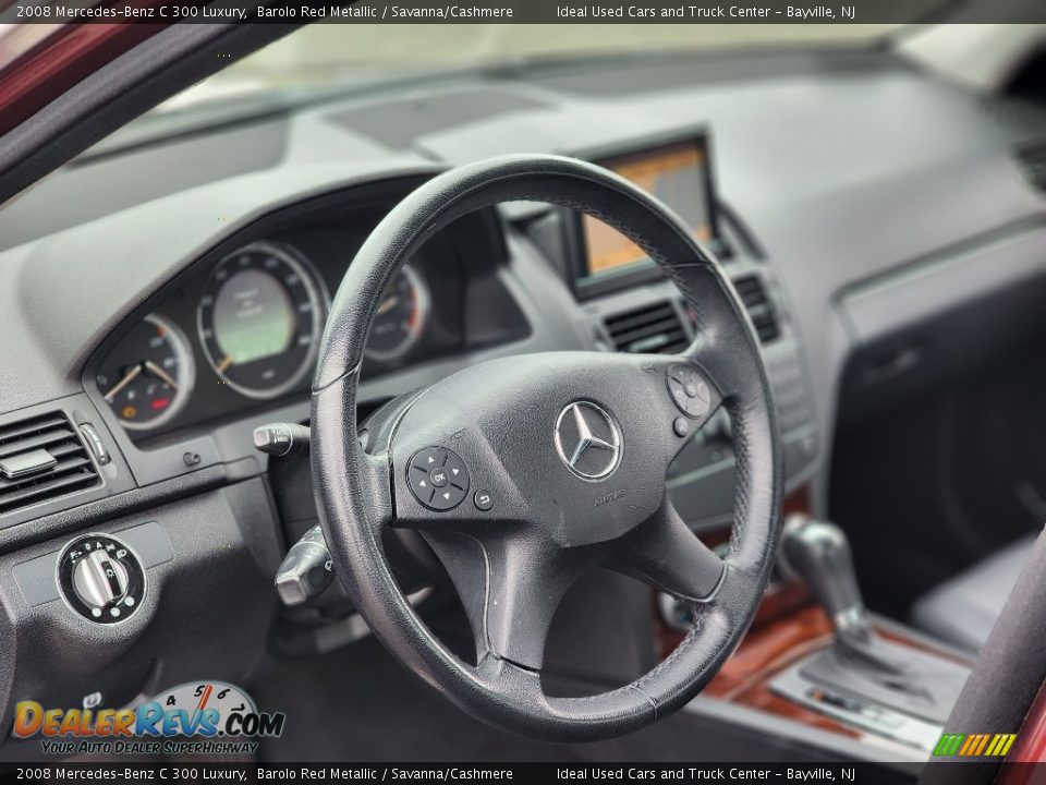 2008 Mercedes-Benz C 300 Luxury Barolo Red Metallic / Savanna/Cashmere Photo #24