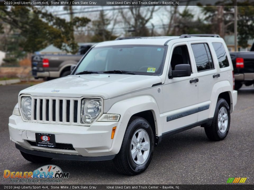 2010 Jeep Liberty Sport 4x4 Stone White / Dark Slate Gray Photo #1