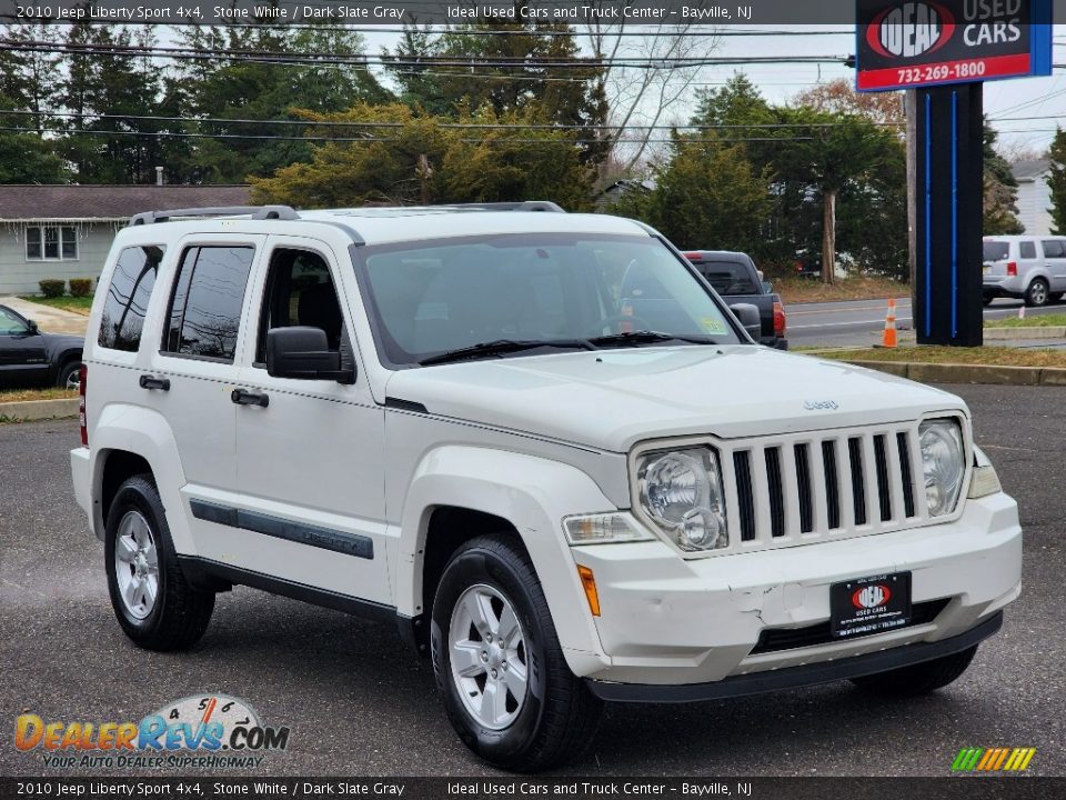 2010 Jeep Liberty Sport 4x4 Stone White / Dark Slate Gray Photo #2