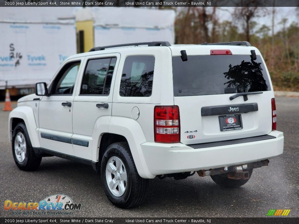 2010 Jeep Liberty Sport 4x4 Stone White / Dark Slate Gray Photo #4