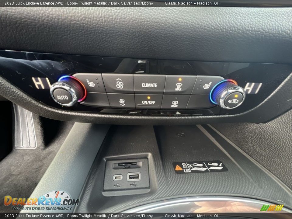 Controls of 2023 Buick Enclave Essence AWD Photo #13