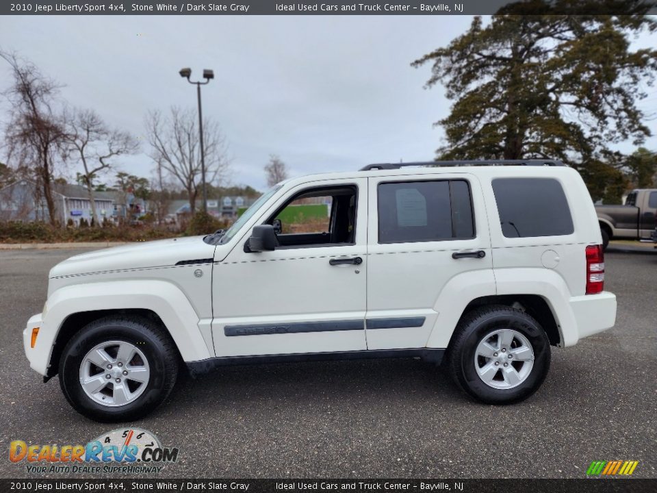 2010 Jeep Liberty Sport 4x4 Stone White / Dark Slate Gray Photo #6