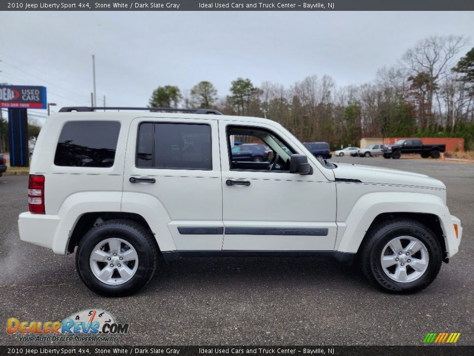 2010 Jeep Liberty Sport 4x4 Stone White / Dark Slate Gray Photo #7