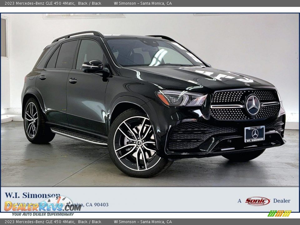 2023 Mercedes-Benz GLE 450 4Matic Black / Black Photo #1