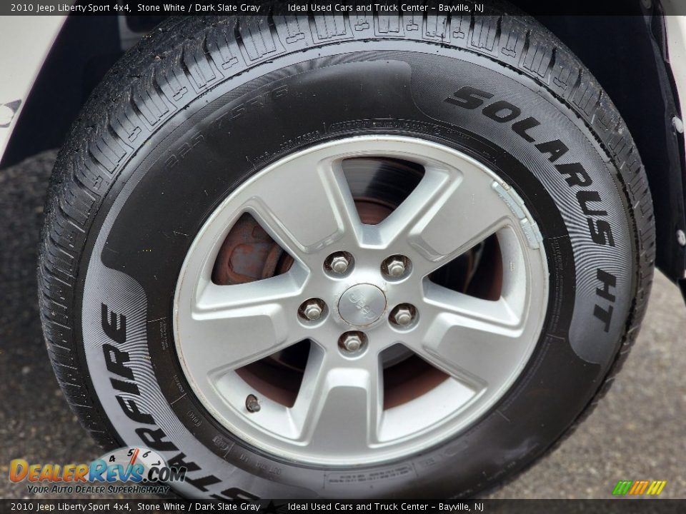 2010 Jeep Liberty Sport 4x4 Stone White / Dark Slate Gray Photo #8