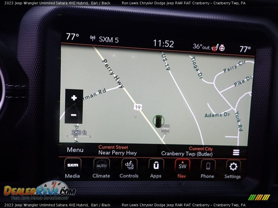 Navigation of 2023 Jeep Wrangler Unlimited Sahara 4XE Hybrid Photo #19