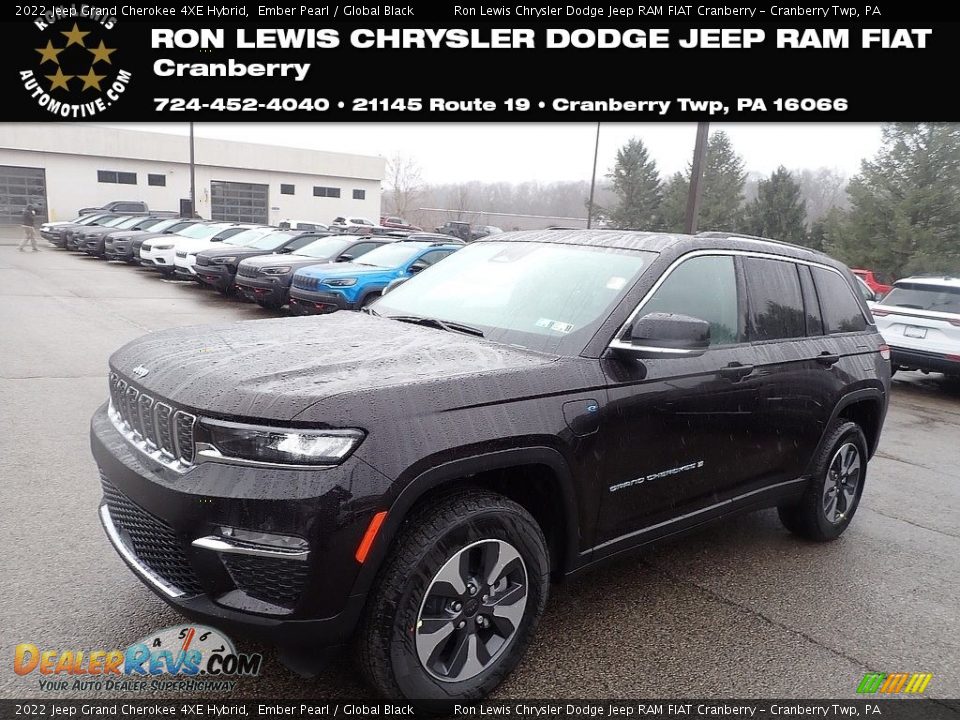 2022 Jeep Grand Cherokee 4XE Hybrid Ember Pearl / Global Black Photo #1