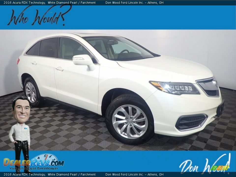 2016 Acura RDX Technology White Diamond Pearl / Parchment Photo #1