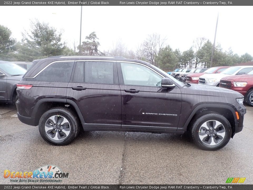 2022 Jeep Grand Cherokee 4XE Hybrid Ember Pearl / Global Black Photo #6