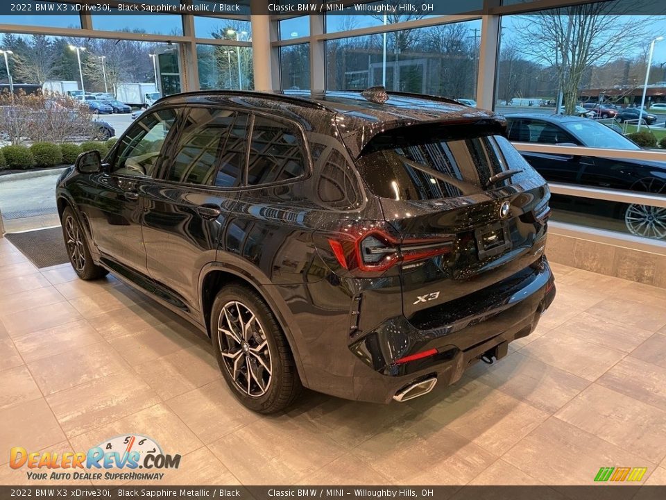 2022 BMW X3 xDrive30i Black Sapphire Metallic / Black Photo #2