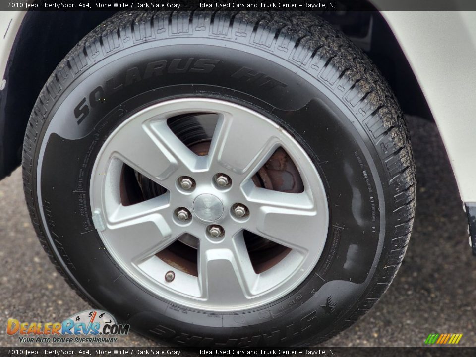 2010 Jeep Liberty Sport 4x4 Stone White / Dark Slate Gray Photo #25