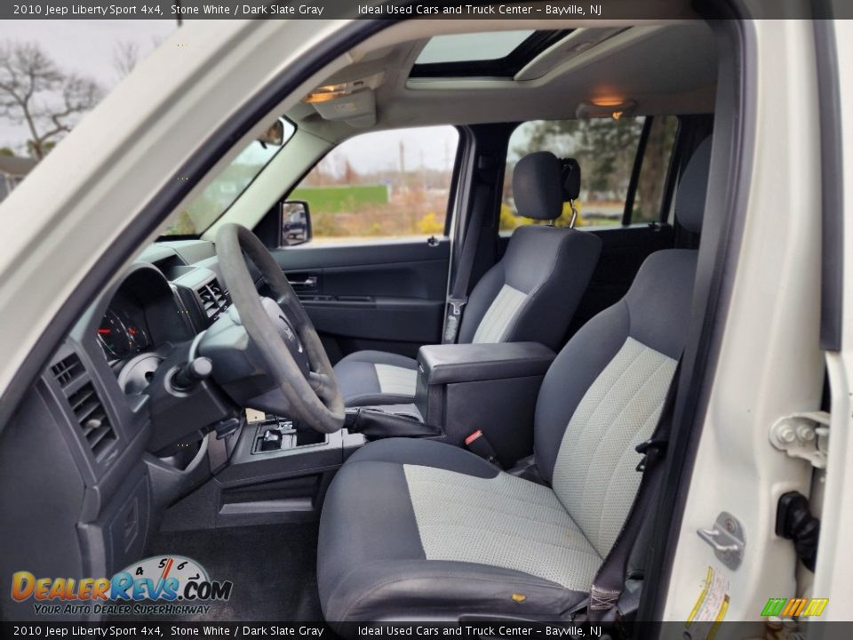 2010 Jeep Liberty Sport 4x4 Stone White / Dark Slate Gray Photo #28