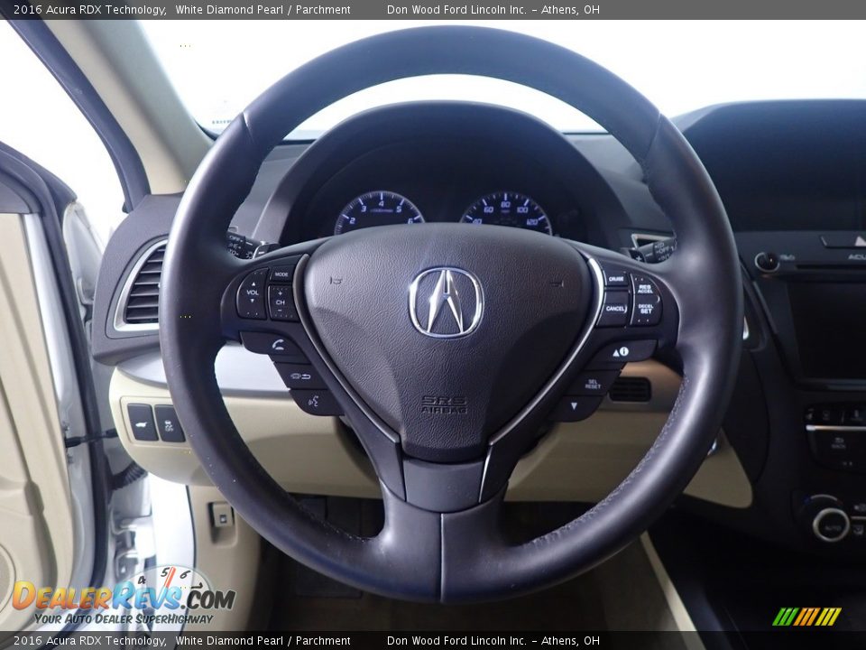 2016 Acura RDX Technology White Diamond Pearl / Parchment Photo #25