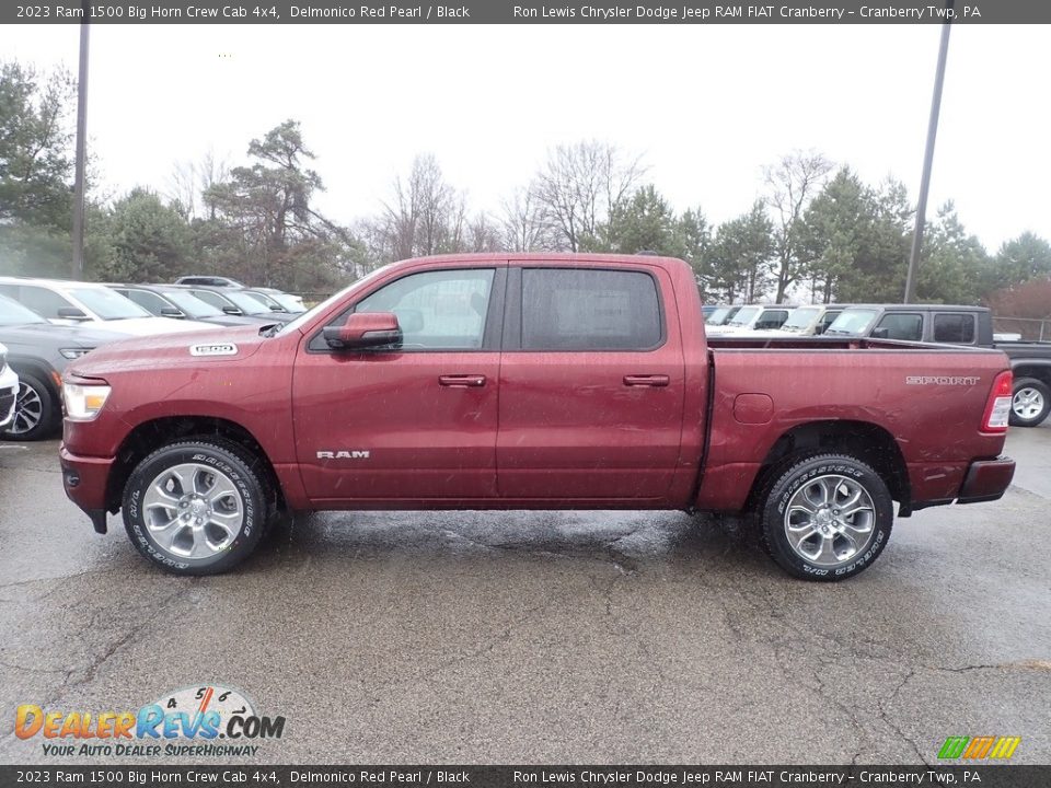 Delmonico Red Pearl 2023 Ram 1500 Big Horn Crew Cab 4x4 Photo #2