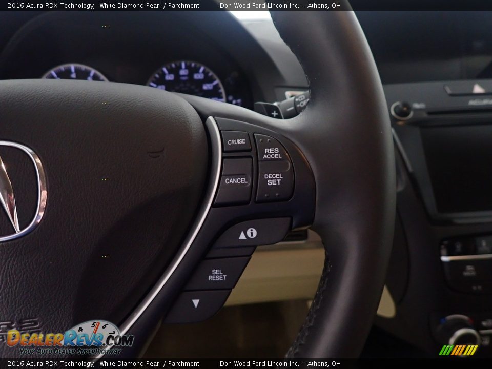 2016 Acura RDX Technology White Diamond Pearl / Parchment Photo #28