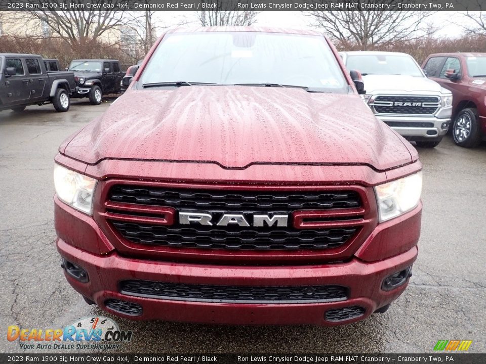 2023 Ram 1500 Big Horn Crew Cab 4x4 Delmonico Red Pearl / Black Photo #3