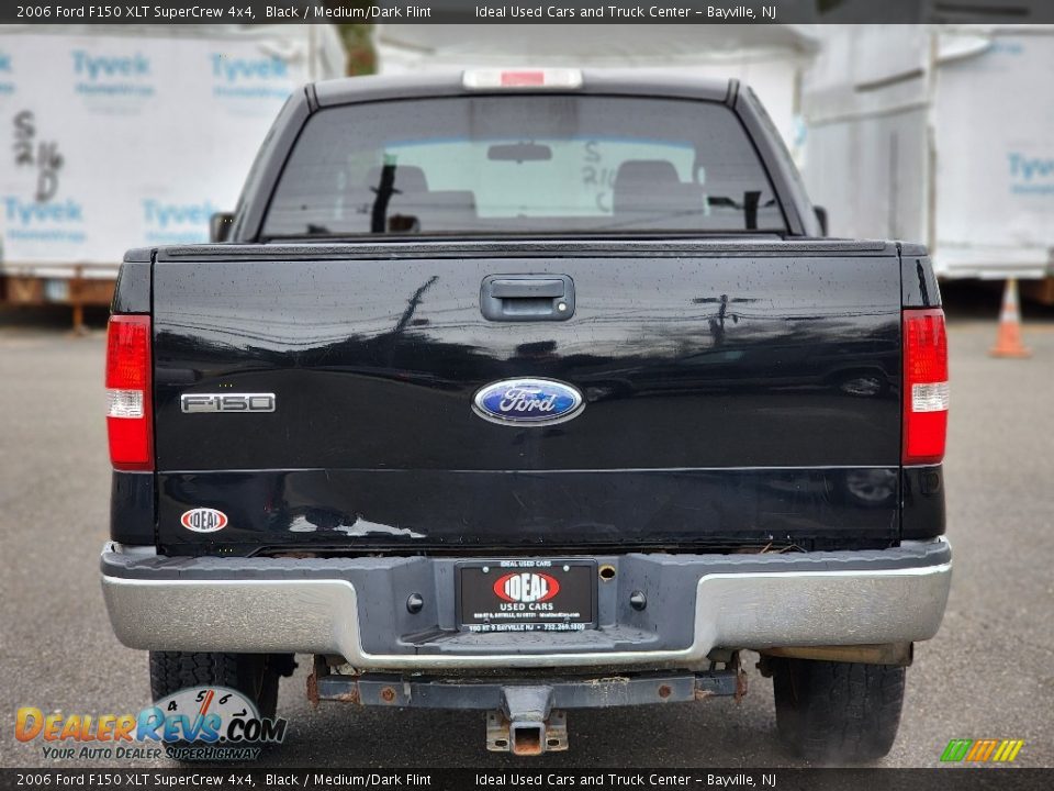 2006 Ford F150 XLT SuperCrew 4x4 Black / Medium/Dark Flint Photo #6