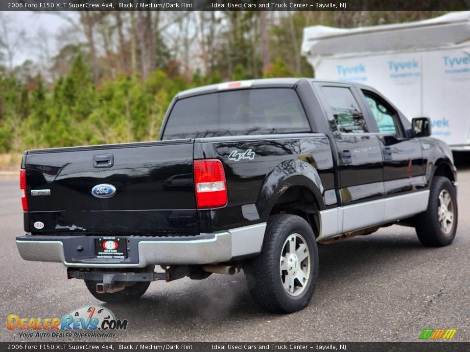 2006 Ford F150 XLT SuperCrew 4x4 Black / Medium/Dark Flint Photo #7