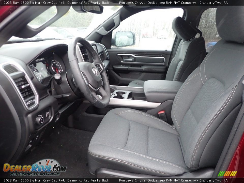 Black Interior - 2023 Ram 1500 Big Horn Crew Cab 4x4 Photo #14