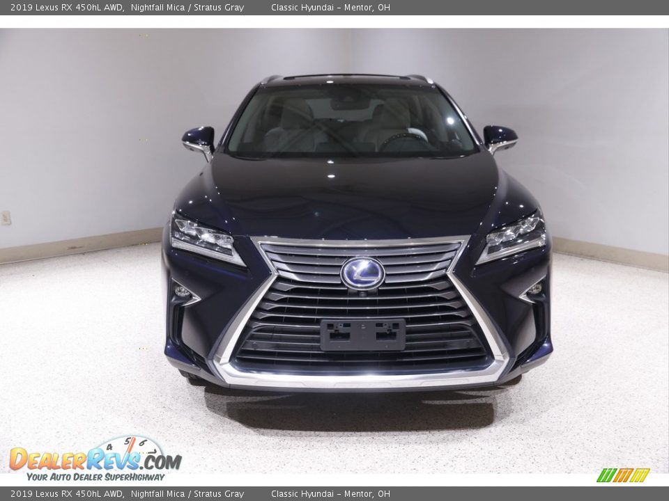 2019 Lexus RX 450hL AWD Nightfall Mica / Stratus Gray Photo #2