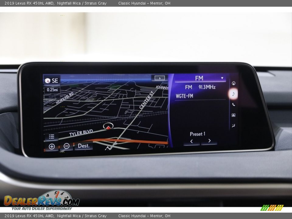 2019 Lexus RX 450hL AWD Nightfall Mica / Stratus Gray Photo #9