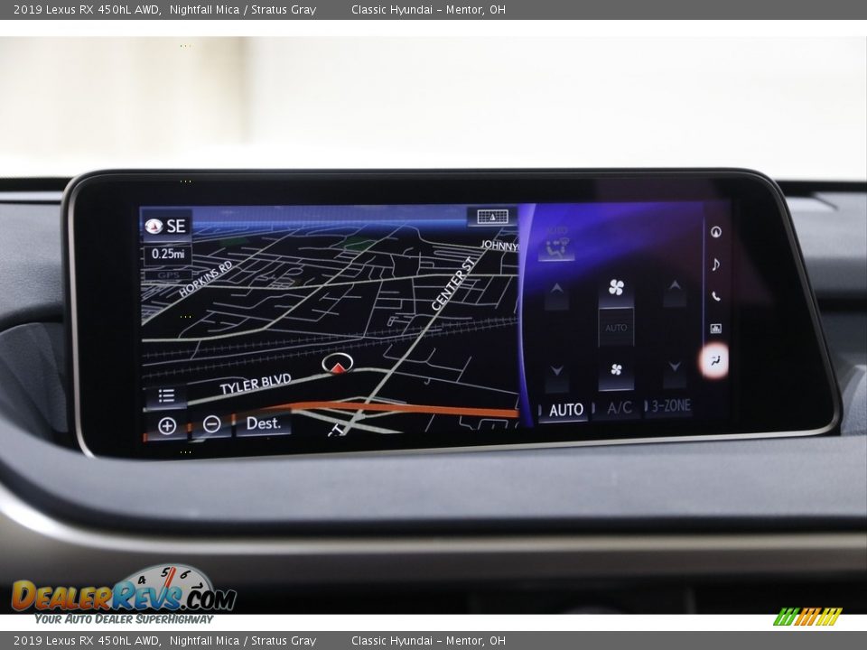 2019 Lexus RX 450hL AWD Nightfall Mica / Stratus Gray Photo #12