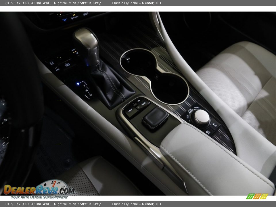 2019 Lexus RX 450hL AWD Nightfall Mica / Stratus Gray Photo #14