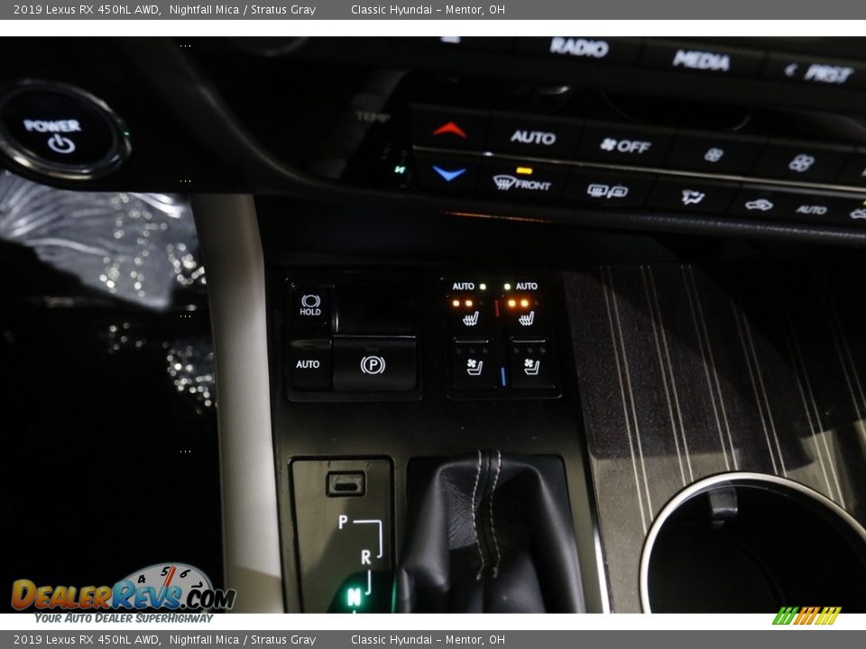 2019 Lexus RX 450hL AWD Nightfall Mica / Stratus Gray Photo #16