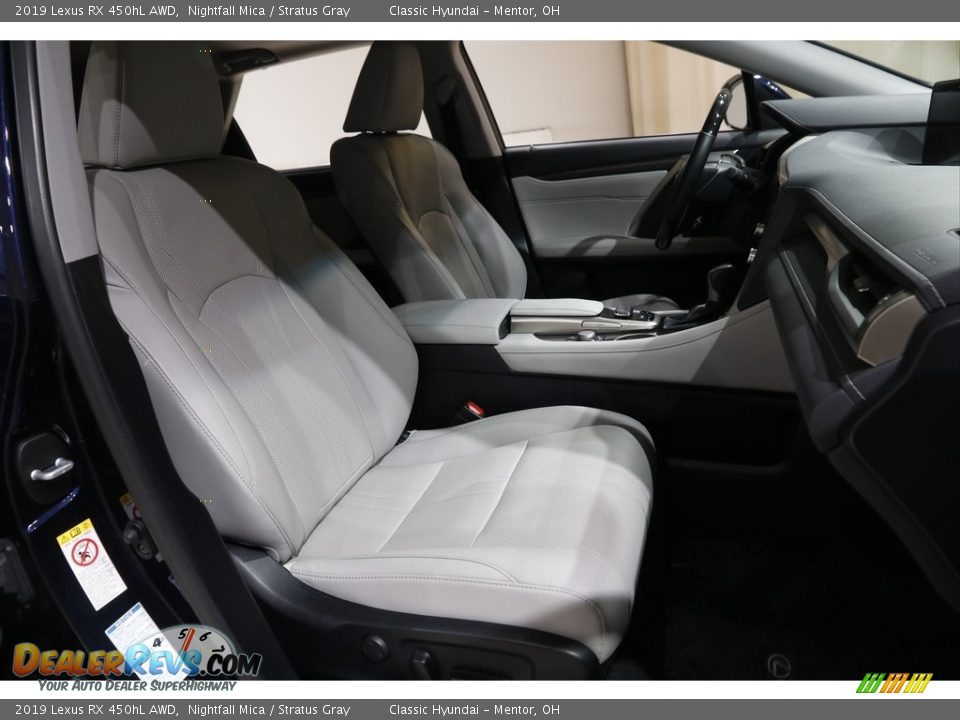 2019 Lexus RX 450hL AWD Nightfall Mica / Stratus Gray Photo #17