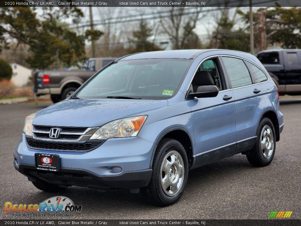 2010 Honda CR-V LX AWD Glacier Blue Metallic / Gray Photo #1