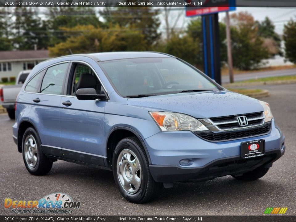 2010 Honda CR-V LX AWD Glacier Blue Metallic / Gray Photo #2