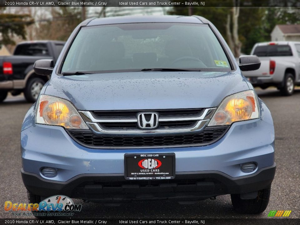 2010 Honda CR-V LX AWD Glacier Blue Metallic / Gray Photo #3