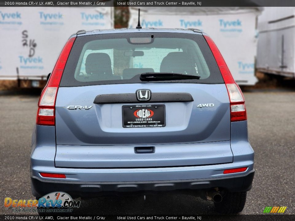 2010 Honda CR-V LX AWD Glacier Blue Metallic / Gray Photo #6