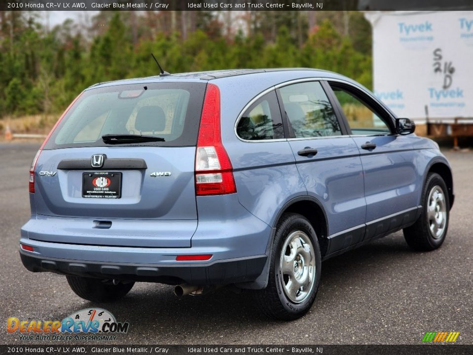 2010 Honda CR-V LX AWD Glacier Blue Metallic / Gray Photo #7