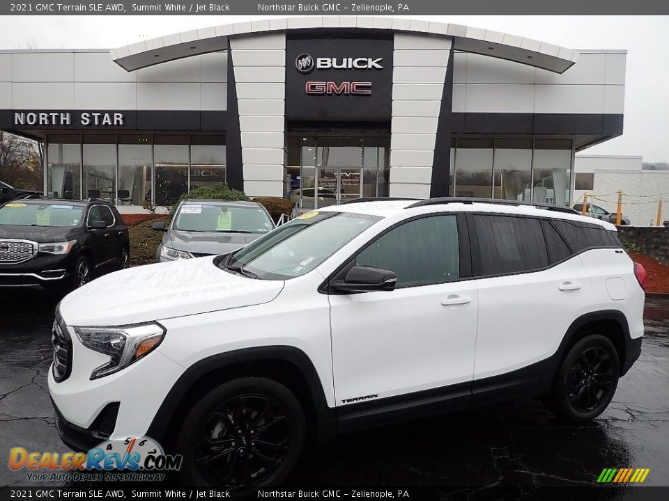 2021 GMC Terrain SLE AWD Summit White / Jet Black Photo #1