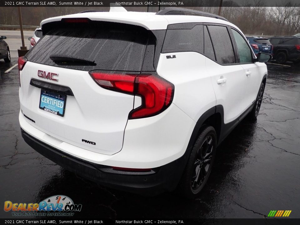 2021 GMC Terrain SLE AWD Summit White / Jet Black Photo #6