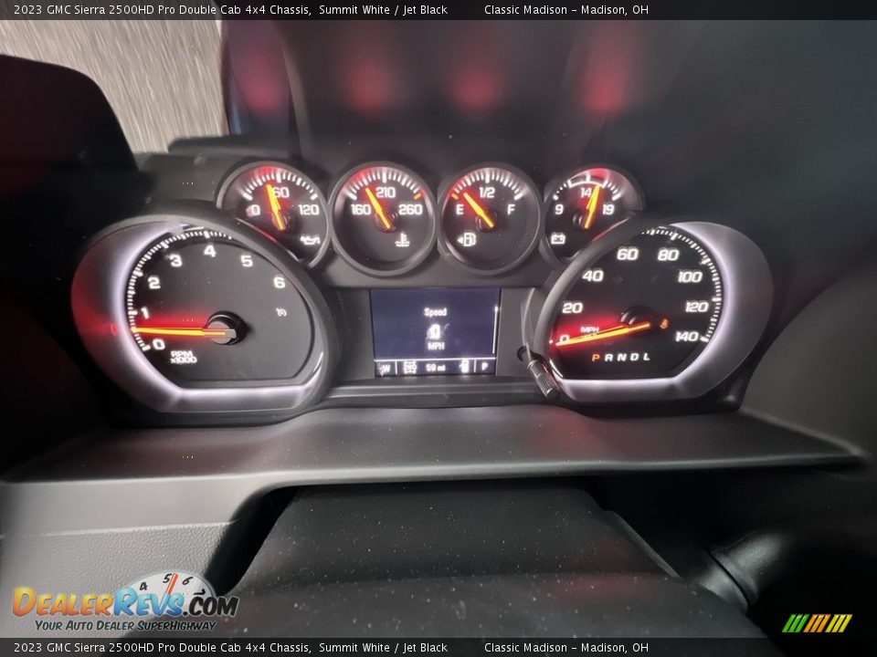 2023 GMC Sierra 2500HD Pro Double Cab 4x4 Chassis Summit White / Jet Black Photo #9
