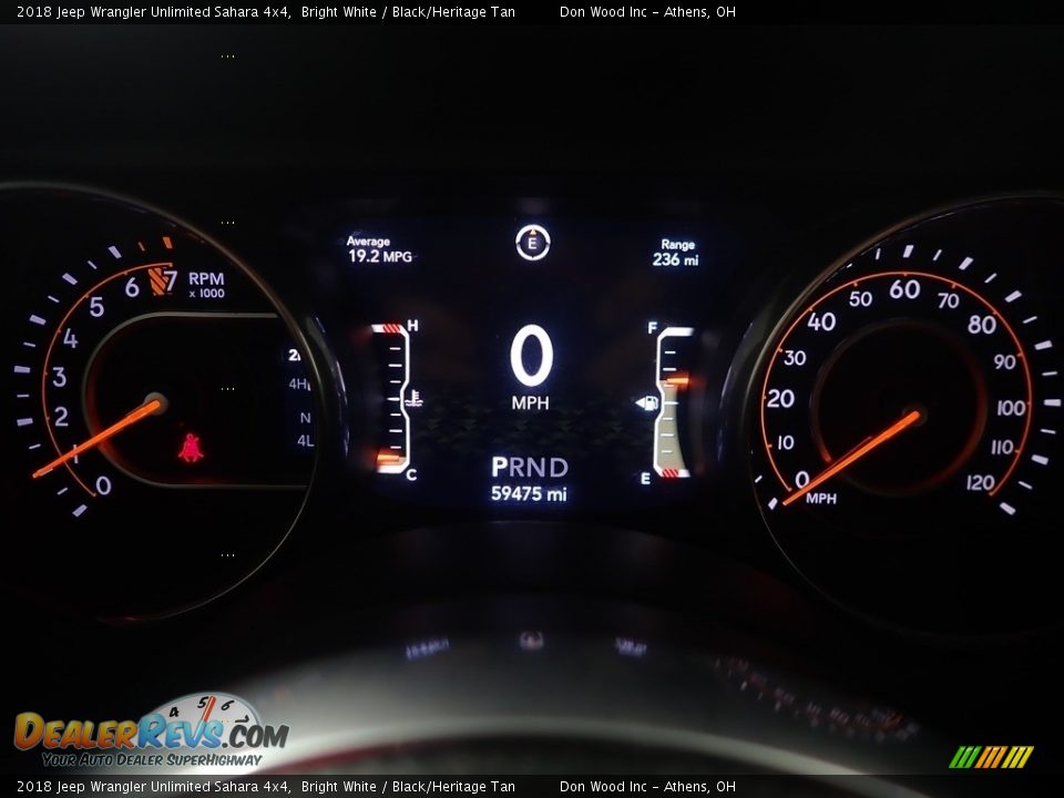 2018 Jeep Wrangler Unlimited Sahara 4x4 Bright White / Black/Heritage Tan Photo #25