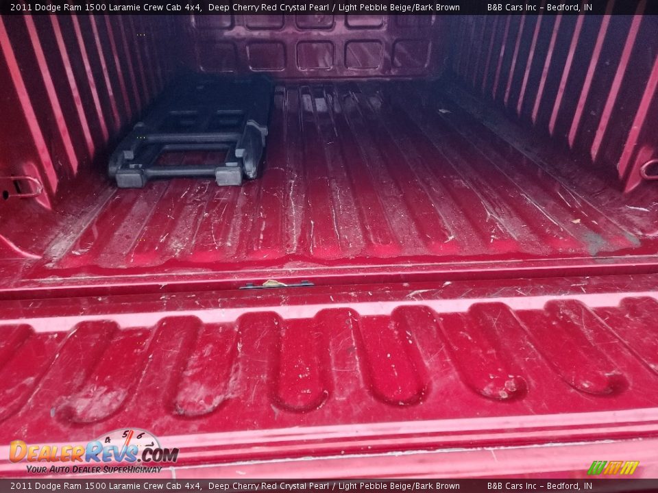 2011 Dodge Ram 1500 Laramie Crew Cab 4x4 Deep Cherry Red Crystal Pearl / Light Pebble Beige/Bark Brown Photo #9