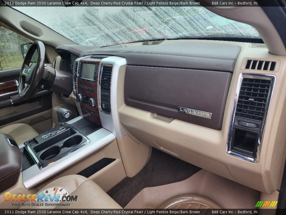 2011 Dodge Ram 1500 Laramie Crew Cab 4x4 Deep Cherry Red Crystal Pearl / Light Pebble Beige/Bark Brown Photo #27