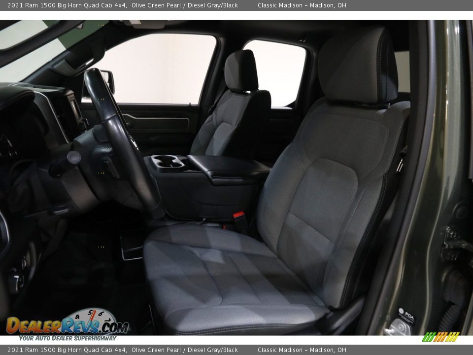 2021 Ram 1500 Big Horn Quad Cab 4x4 Olive Green Pearl / Diesel Gray/Black Photo #5