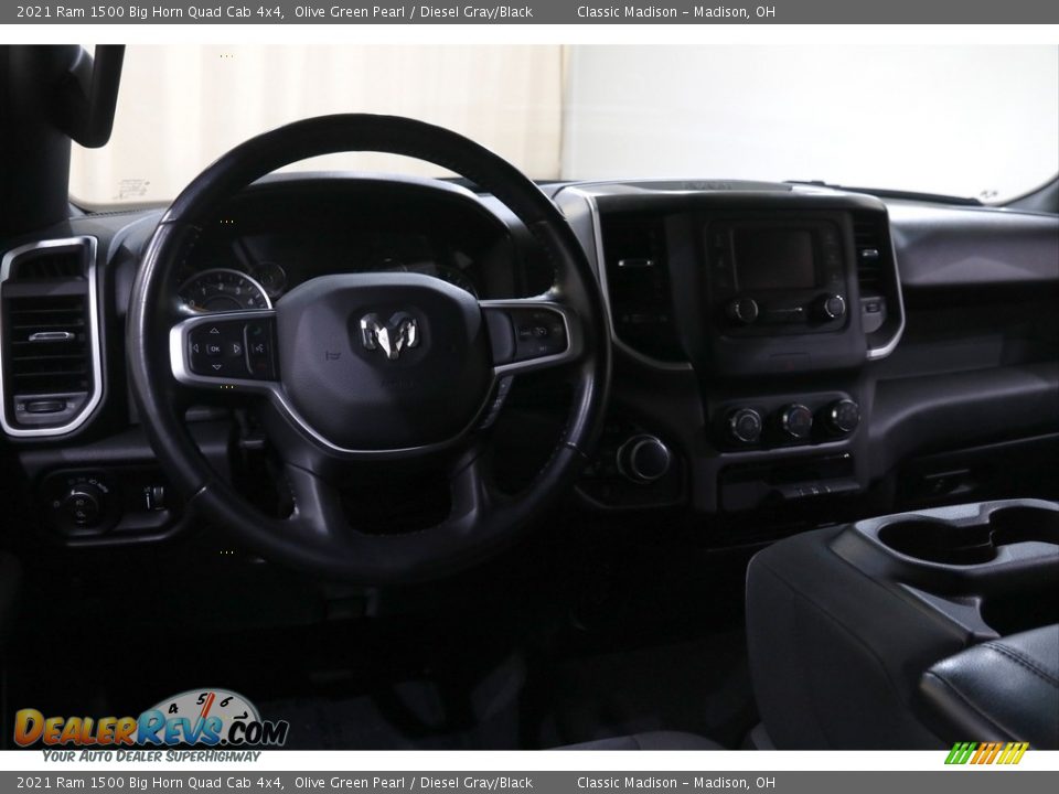 2021 Ram 1500 Big Horn Quad Cab 4x4 Olive Green Pearl / Diesel Gray/Black Photo #6