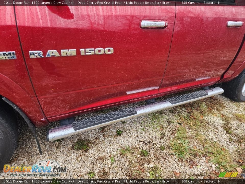 2011 Dodge Ram 1500 Laramie Crew Cab 4x4 Deep Cherry Red Crystal Pearl / Light Pebble Beige/Bark Brown Photo #33