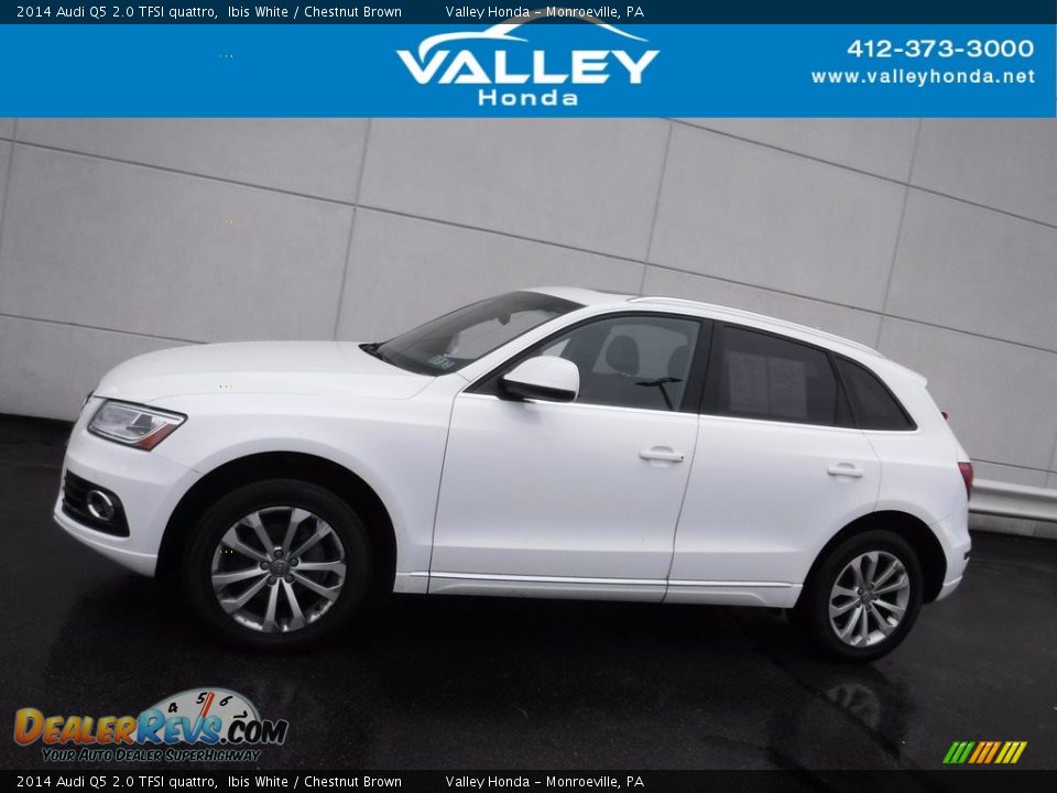 2014 Audi Q5 2.0 TFSI quattro Ibis White / Chestnut Brown Photo #2